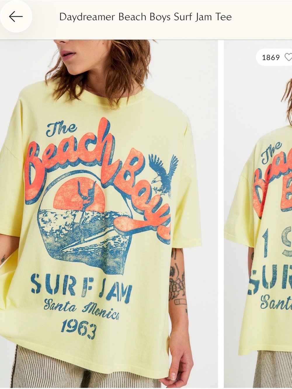 Daydreamer Free People Beach Boys Surf Jam tee
